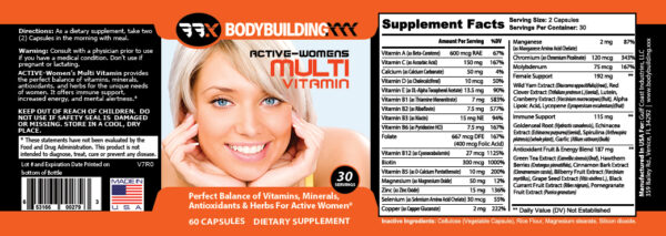 Active-Women's Multivitamin 60ct V7R0 Final Label
